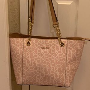 Calvin Klein logo tote